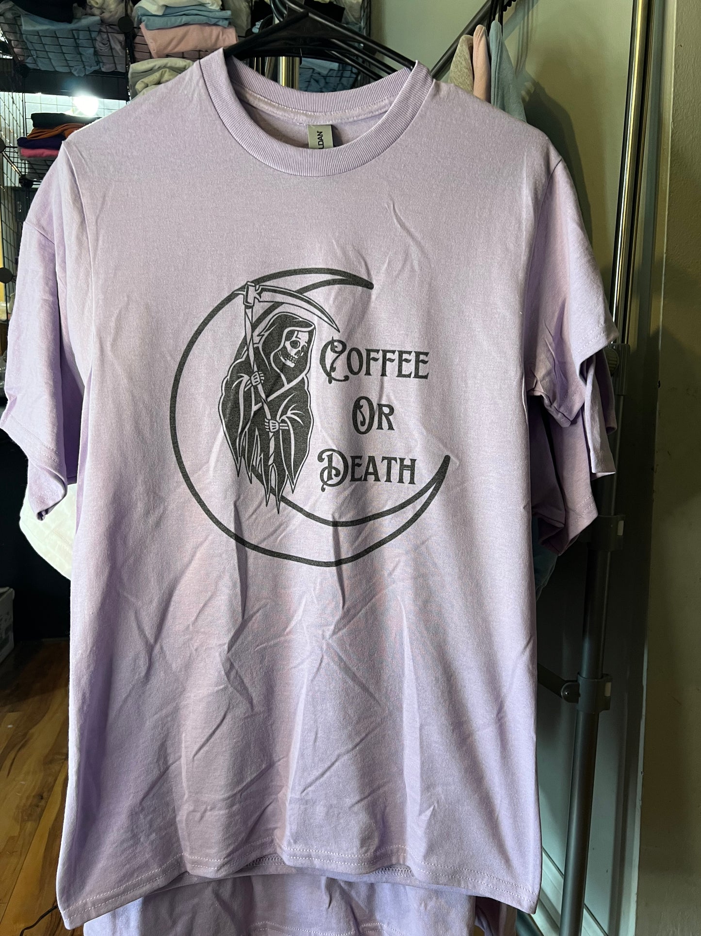 Coffee or Death T shirt