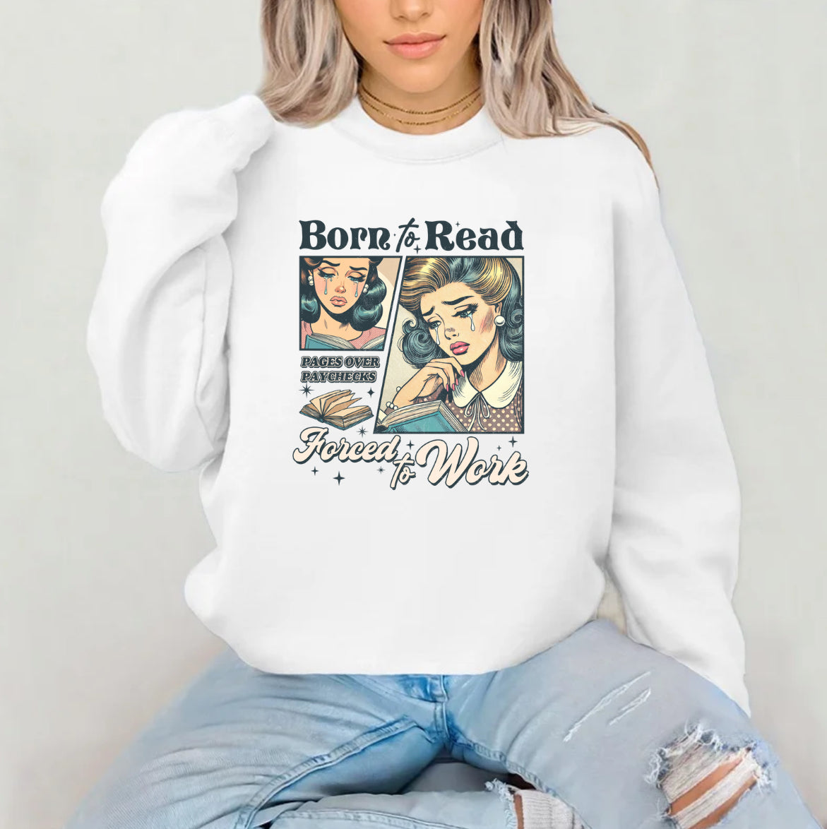 Books- Born To Read Sublimated Top