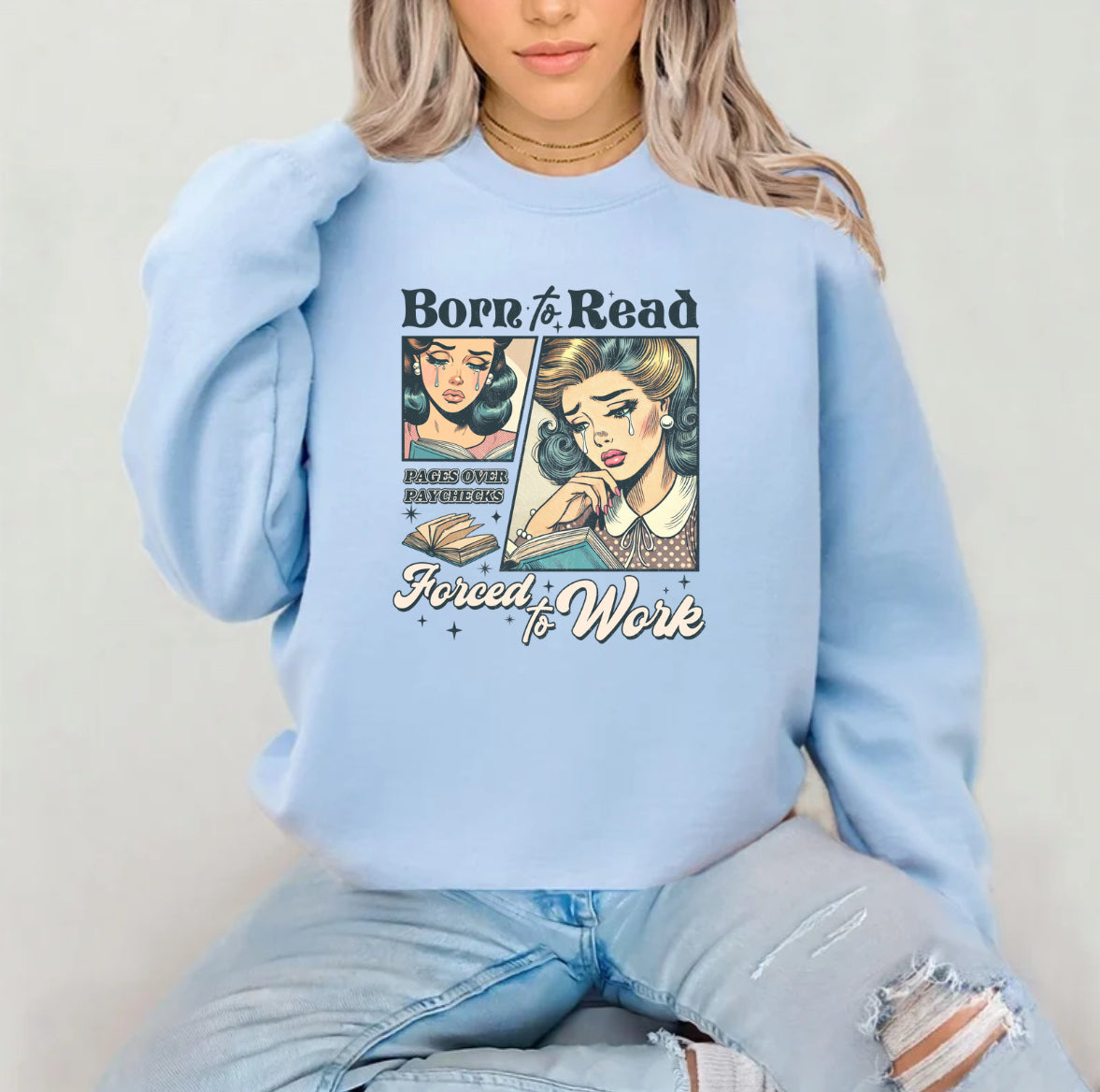 Books- Born To Read Sublimated Top