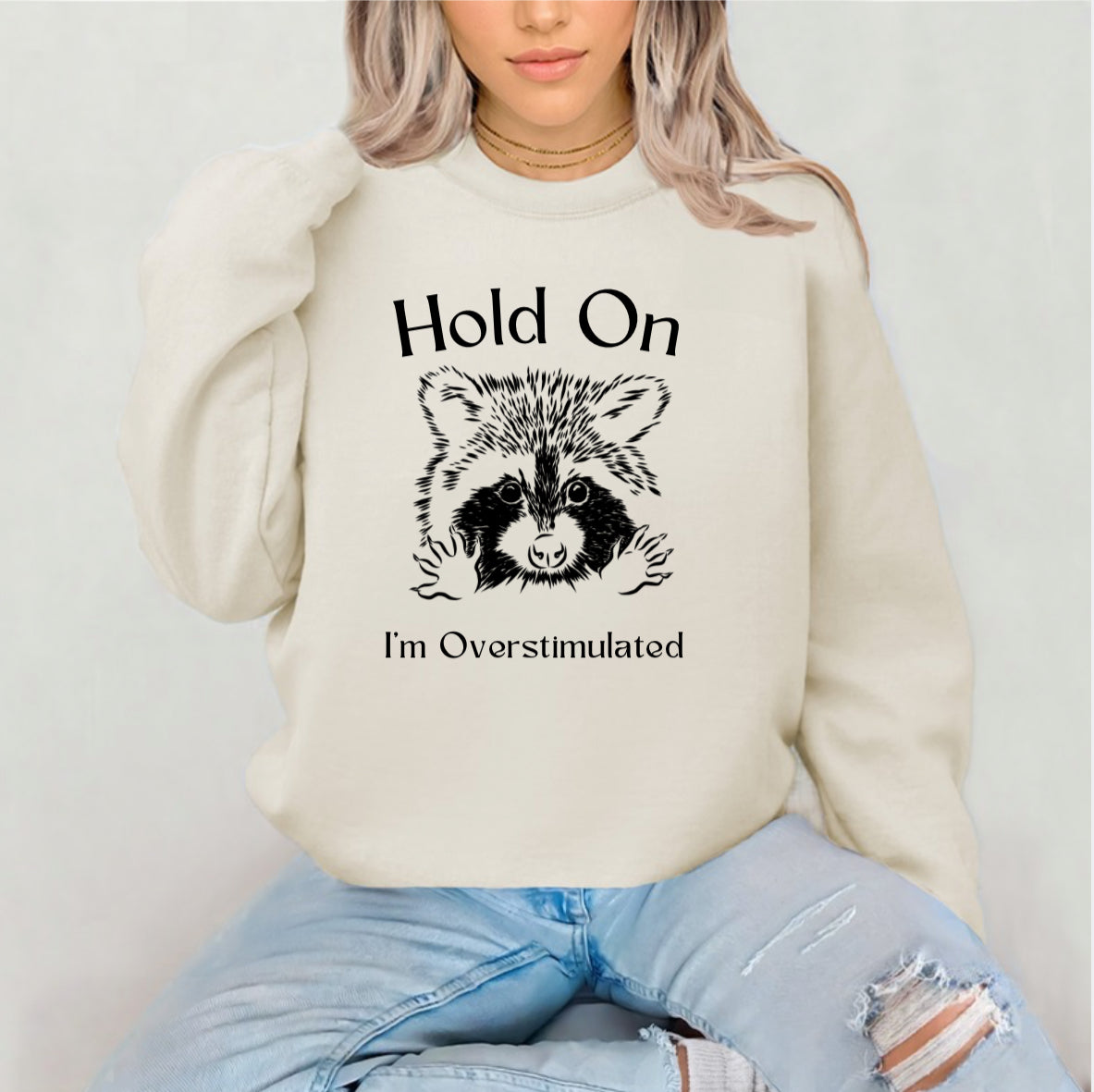 Mental Health- Hold On I’m Overstimulated Sublimation Top