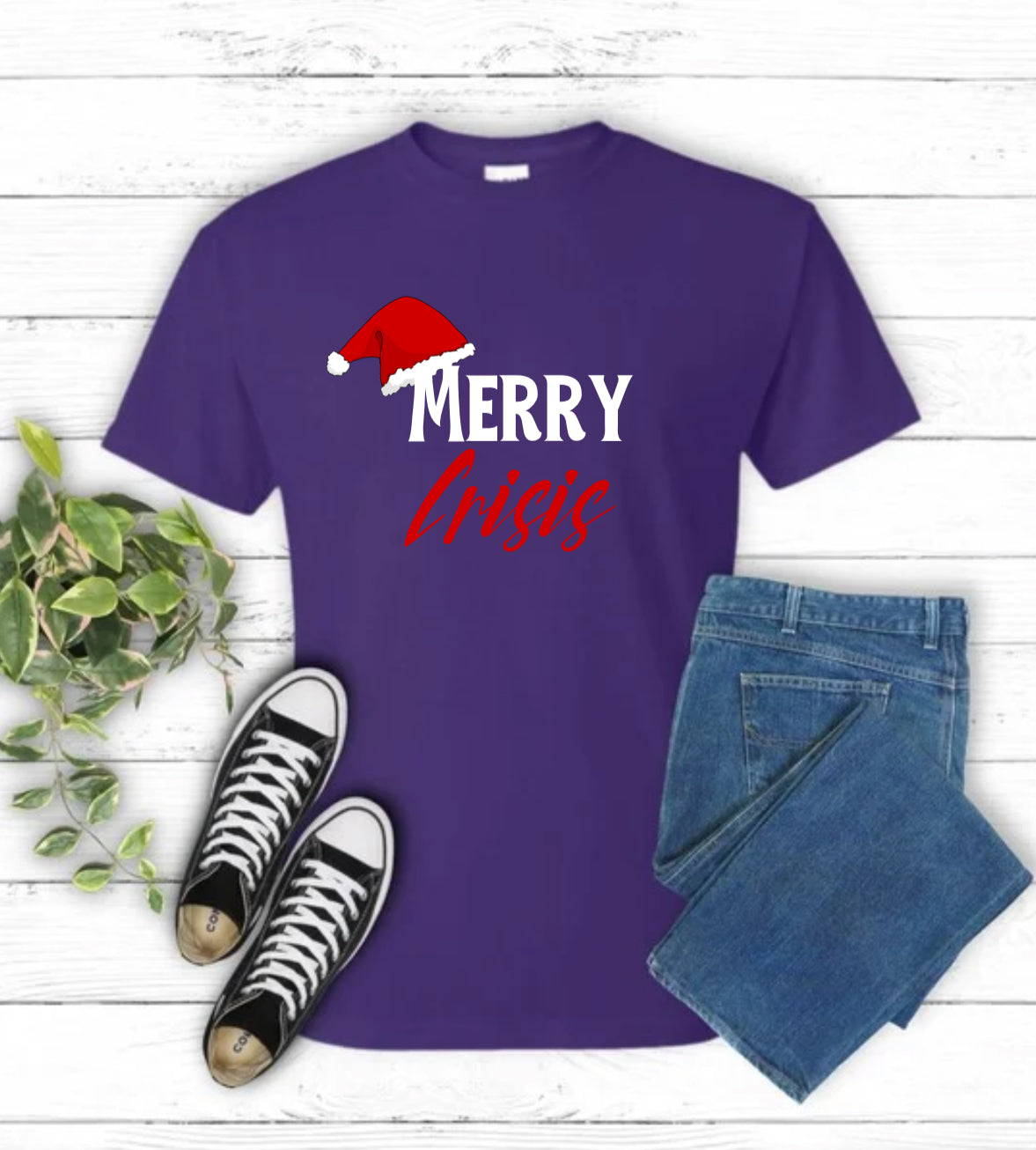 Holiday- Merry Crisis Top