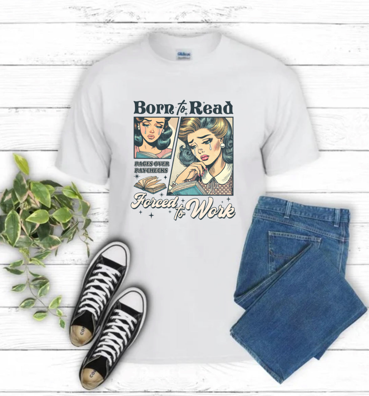 Books- Born To Read Sublimated Top