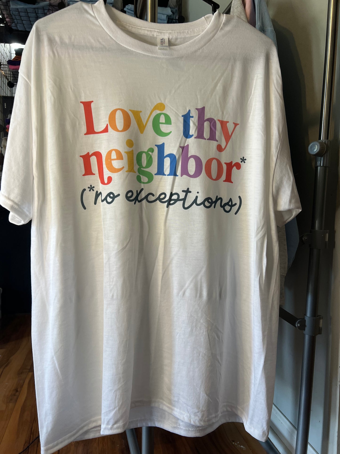 Love thy neighbor large