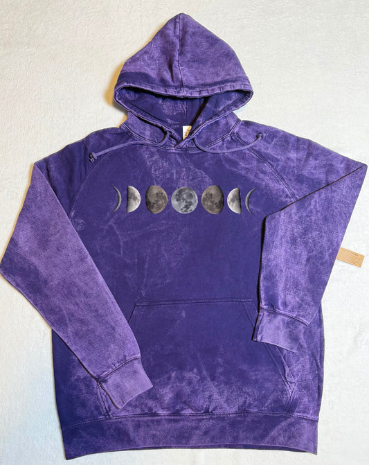 Moon Phase Vintage Wash Hoodie