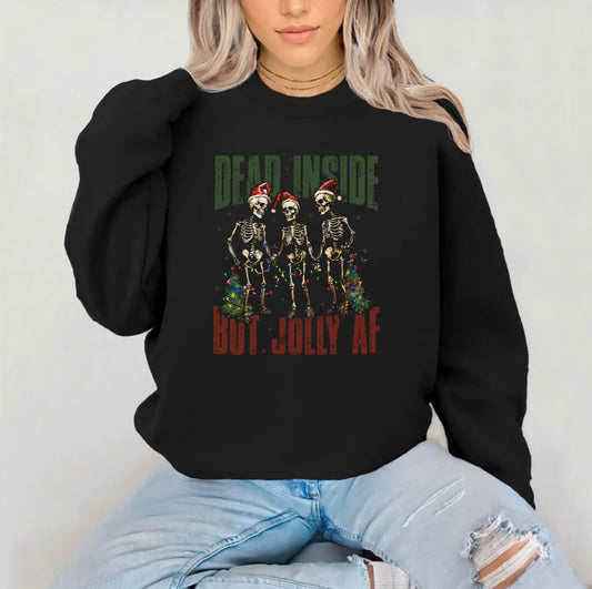 Holiday- Dead Inside But Jolly AF Top