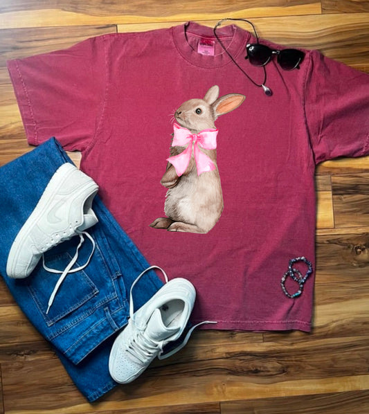 Bunny With Bow Shakawear Tee