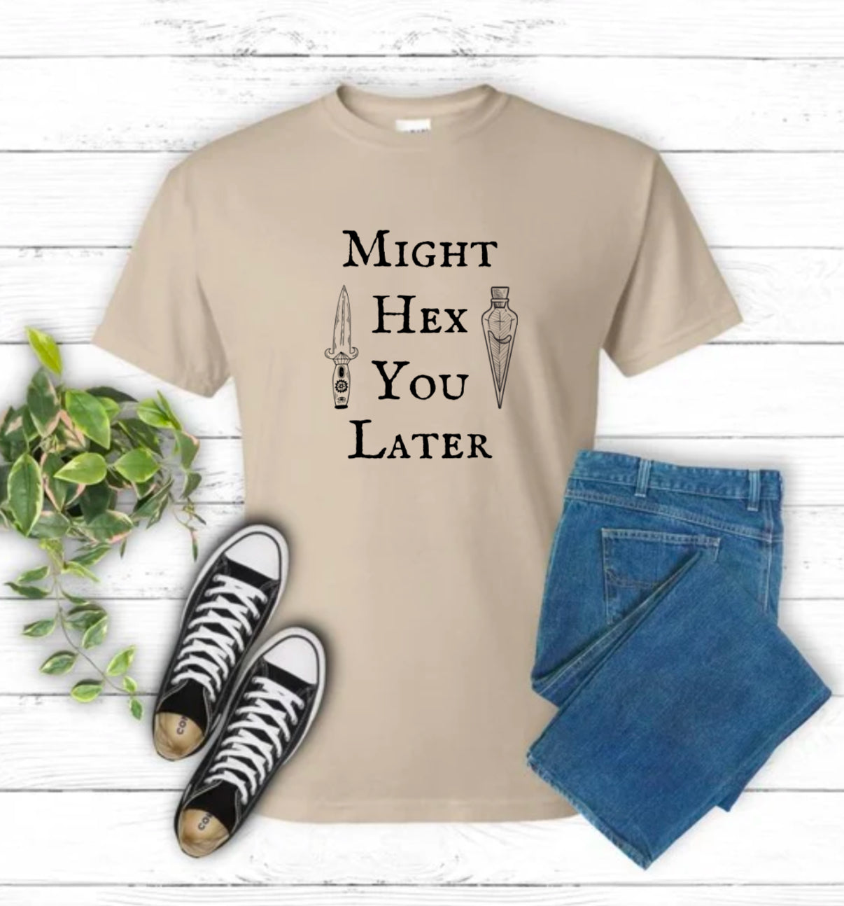 Might Hex You Later Sublimation Gildan Top