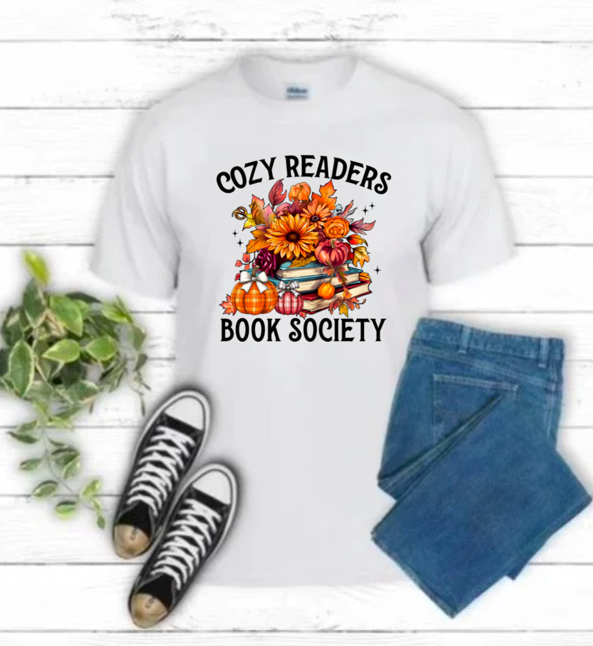 Cozy Readers Book Society Sublimation Gildan Top