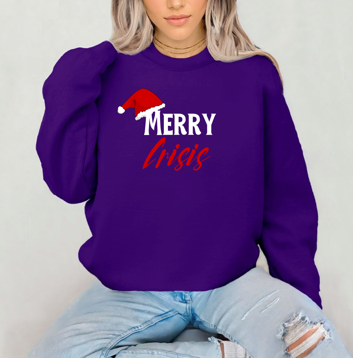 Holiday- Merry Crisis Top