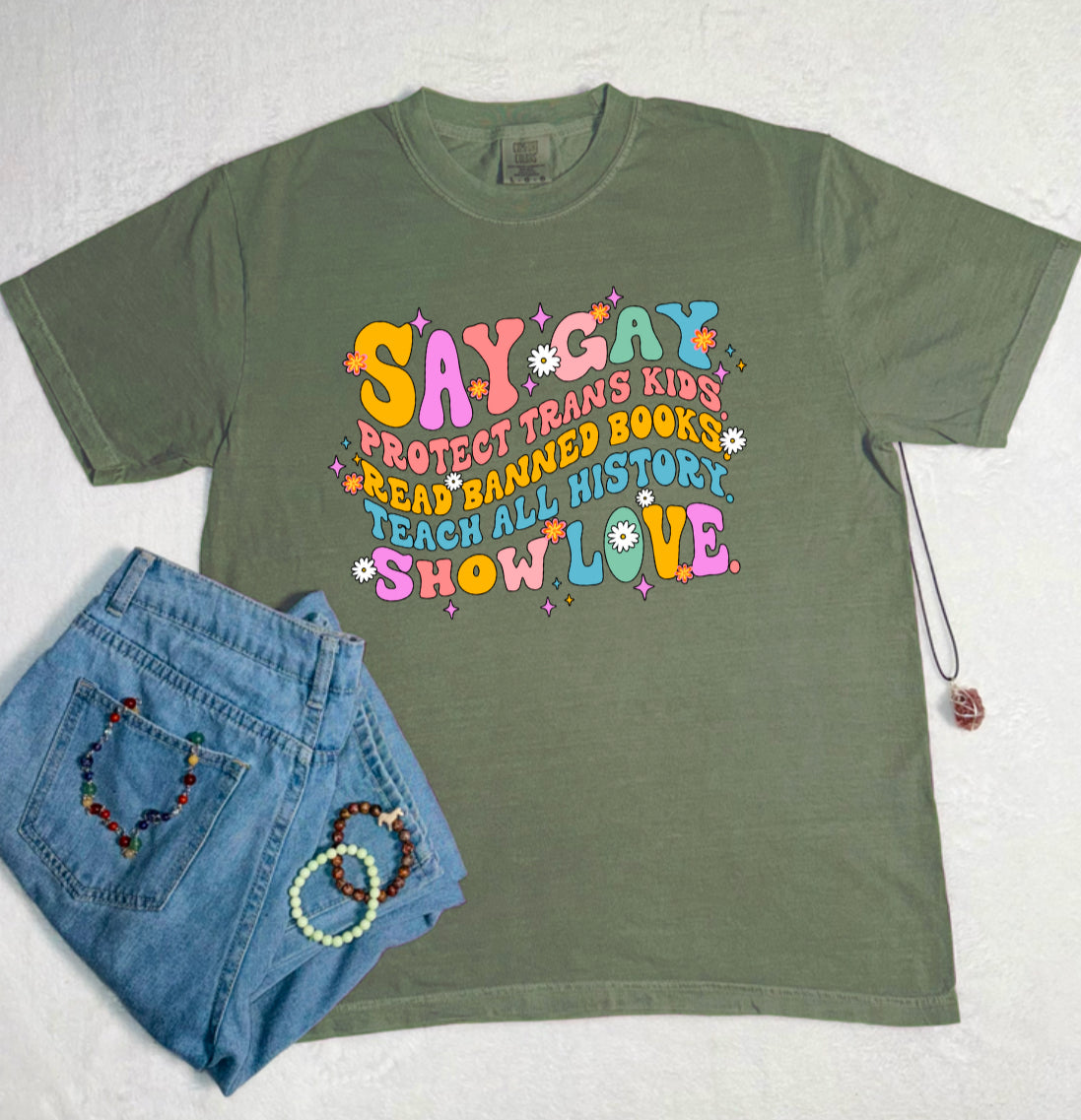 Say Gay Comfort Colors Tee