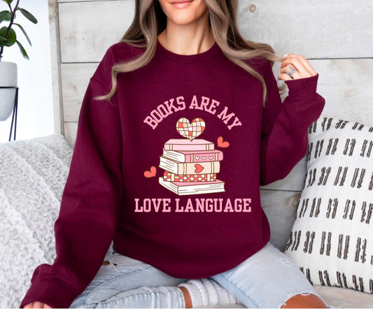 Valentines- Books Are My Love Language Top