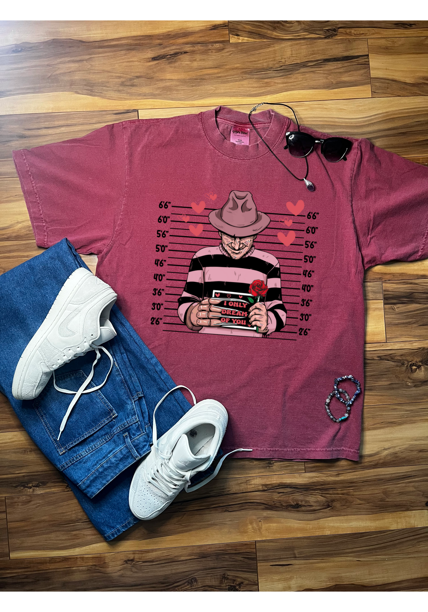 Valentines Freddy Krueger Tee